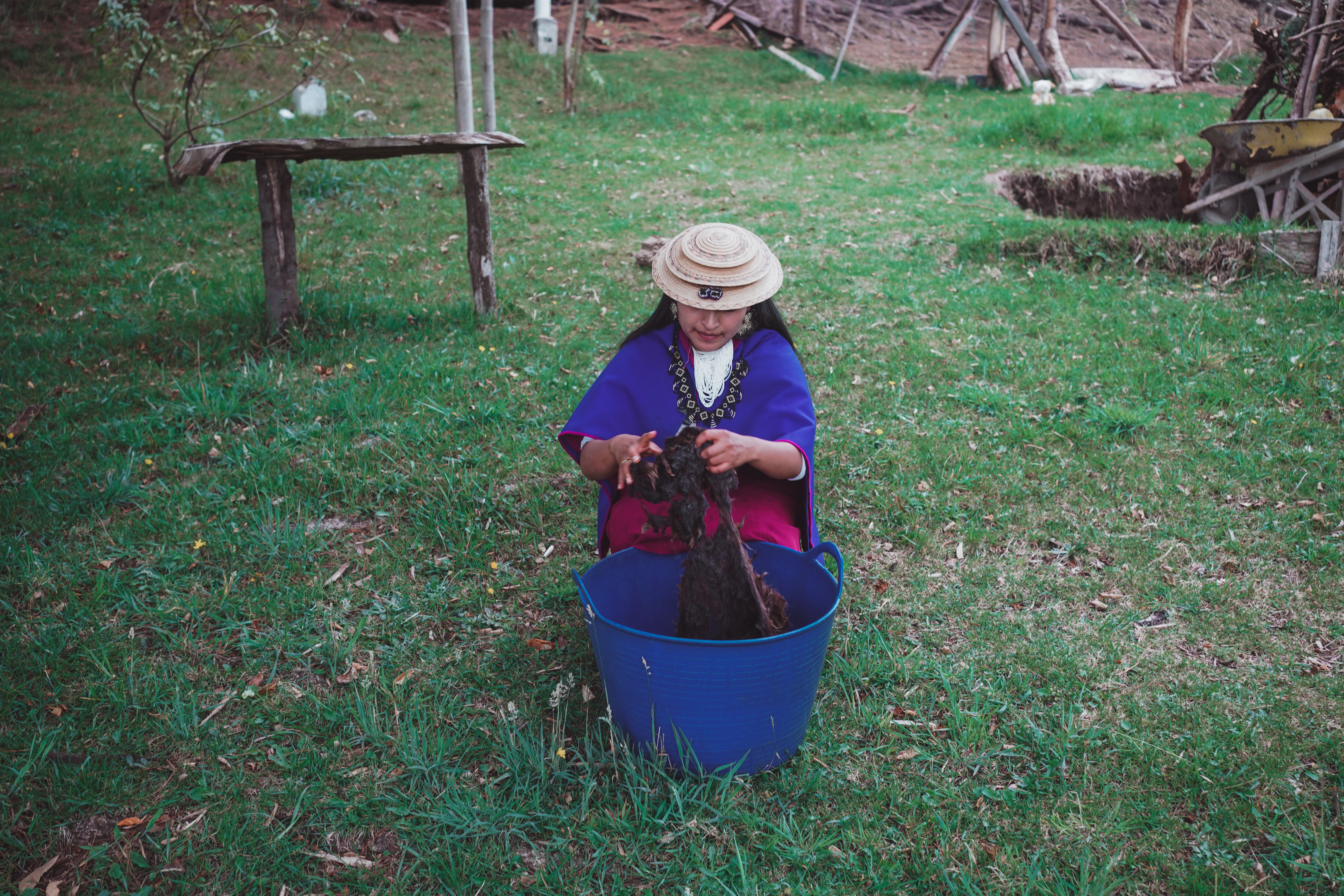 Mochila woven bag
