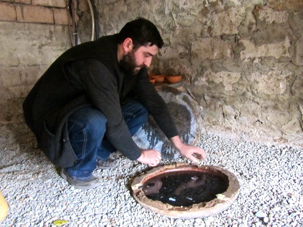 Georgian qvevri wine