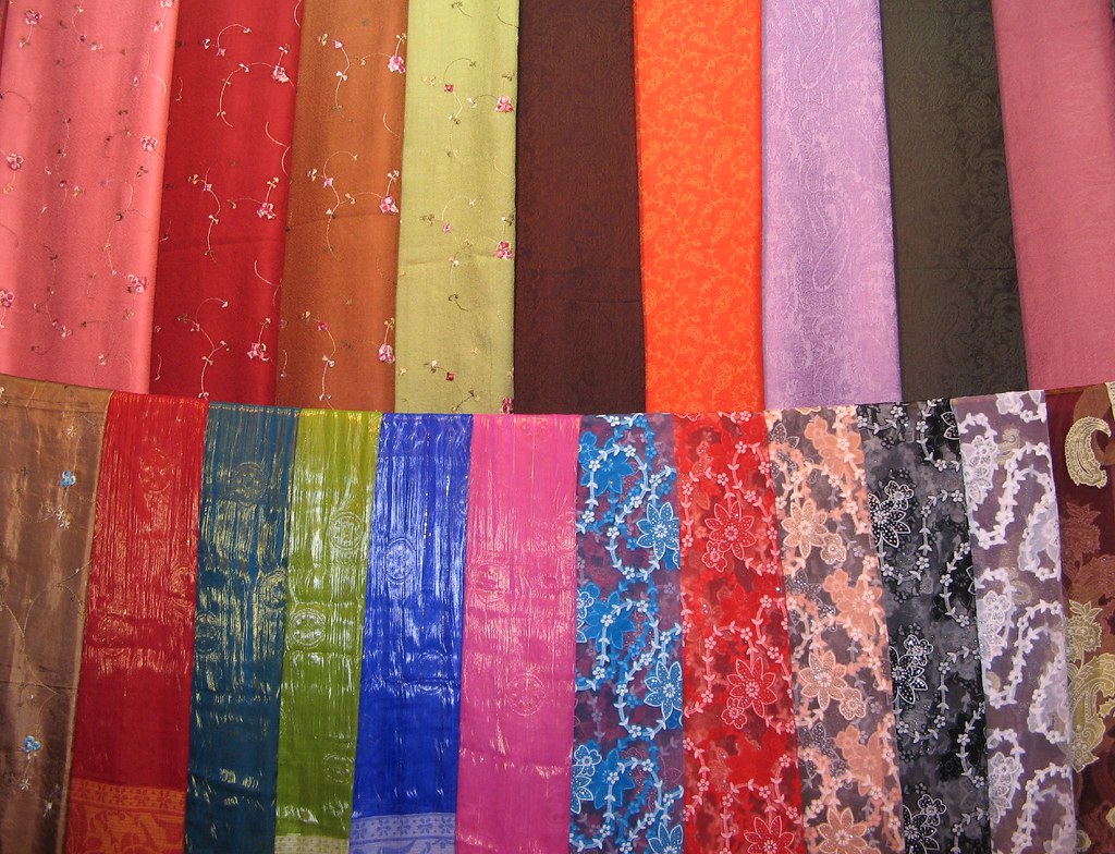 Thai silk scarf