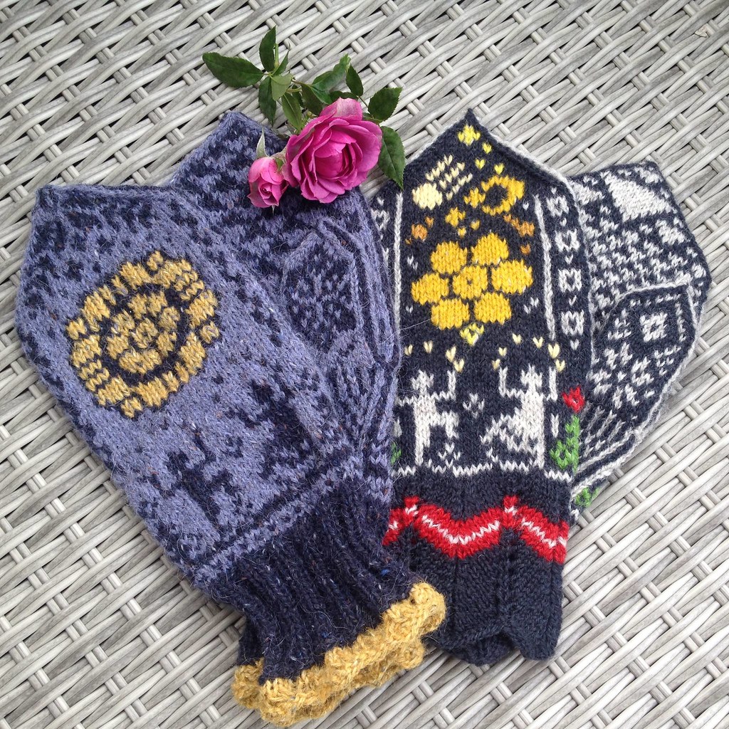 Norwegian wool mittens