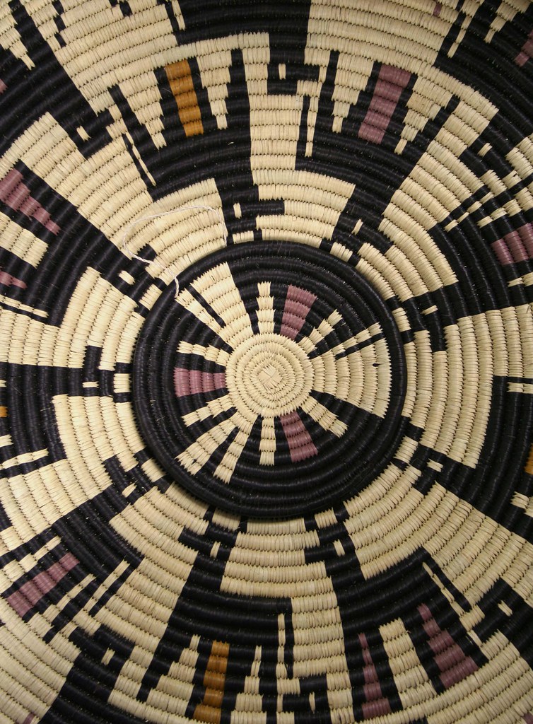 Woven grass basket