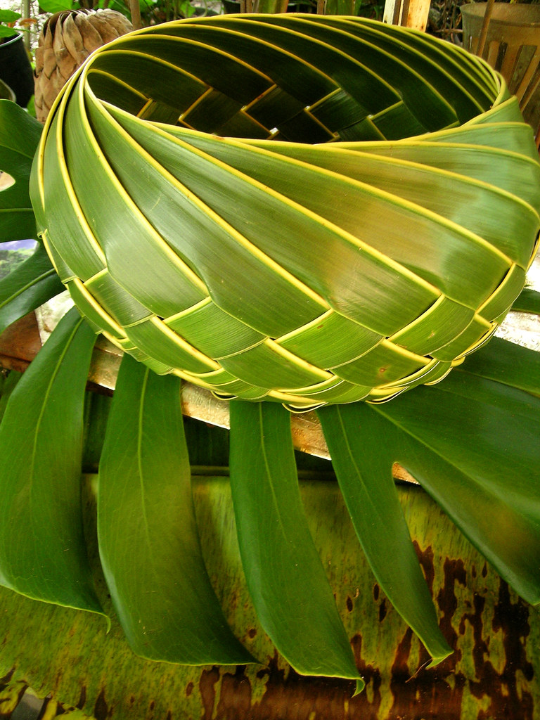 Basket weaving bowl