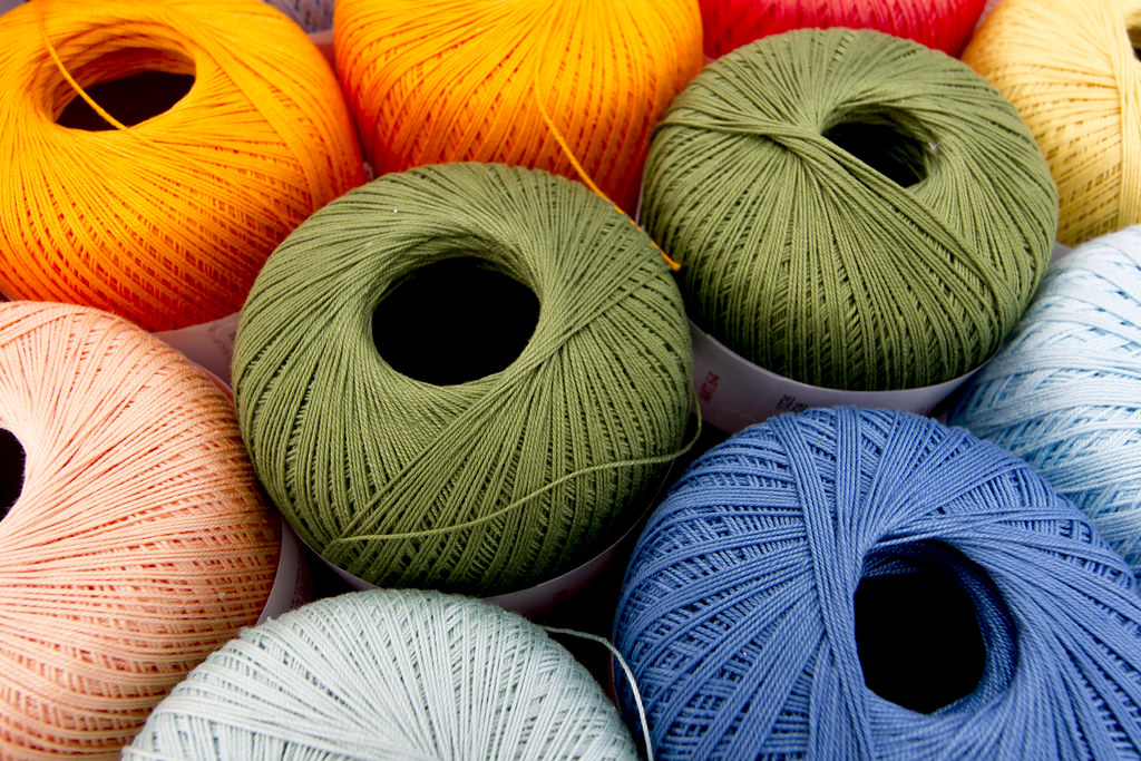 Market cotton scarf from North Macedonia