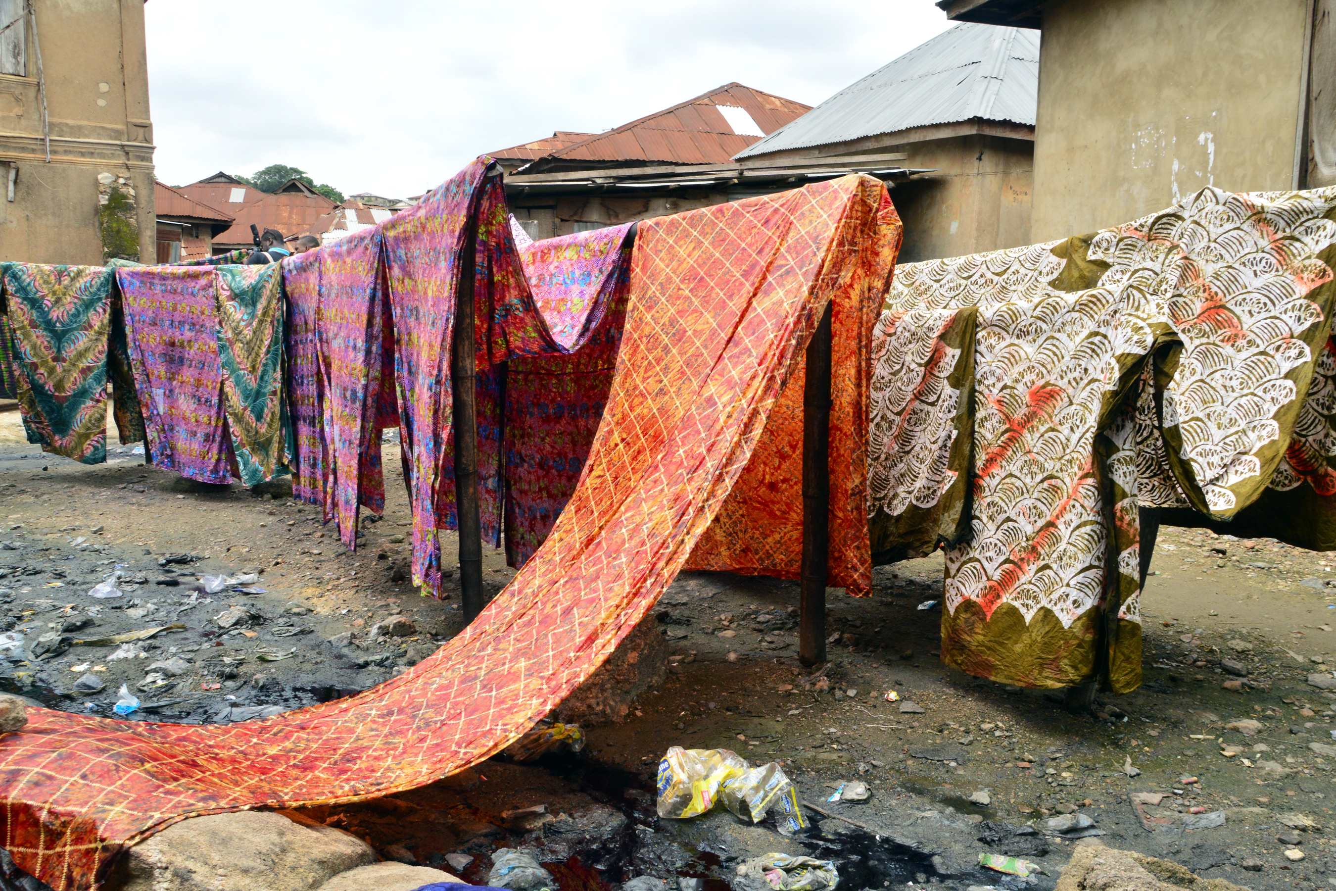 Adire fabric scarf